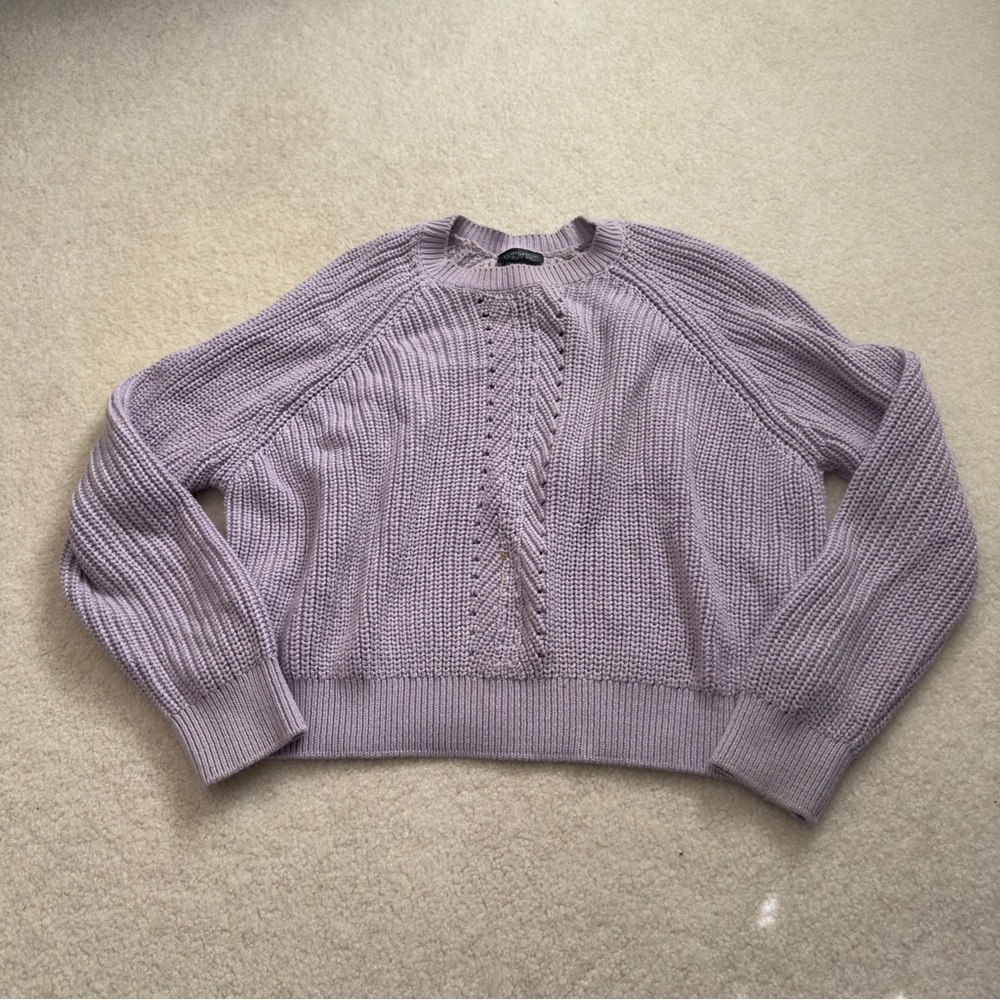 Topshop Chevron Rib Boxy Sweater - Picture 5 of 7